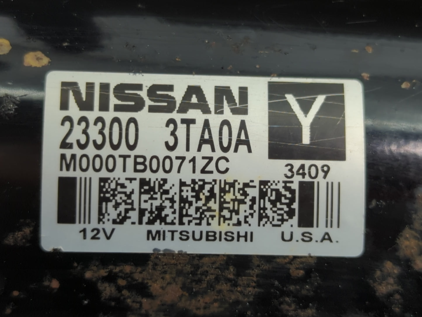 2013-2018 Nissan Altima Car Starter Motor Solenoid OEM P/N:M000TB0071ZC 23300 3TA0A Fits Fits 2013 2014 2015 2016 2017 2018