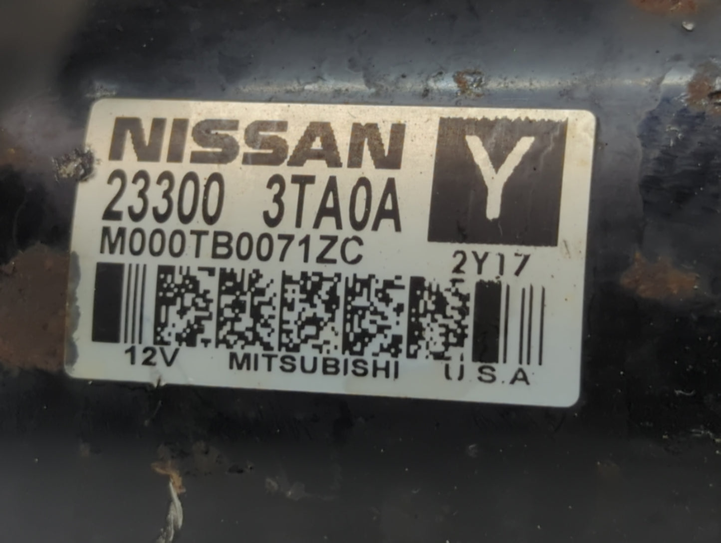 2013-2018 Nissan Altima Car Starter Motor Solenoid OEM P/N:23300 3TA0A Fits Fits 2013 2014 2015 2016 2017 2018 OEM Used Auto