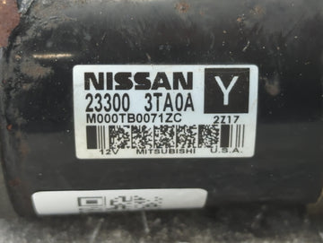 2013-2018 Nissan Altima Car Starter Motor Solenoid OEM P/N:23300 3TA0A Fits Fits 2013 2014 2015 2016 2017 2018 OEM Used Auto Parts
