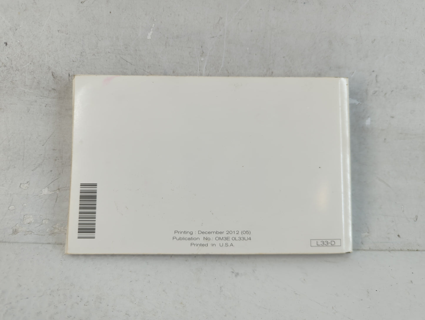 2013 Nissan Altima Owners Manual Book Guide P/N:OM3E 0L33U4 OEM Used Auto Parts - Oemusedautoparts1.com