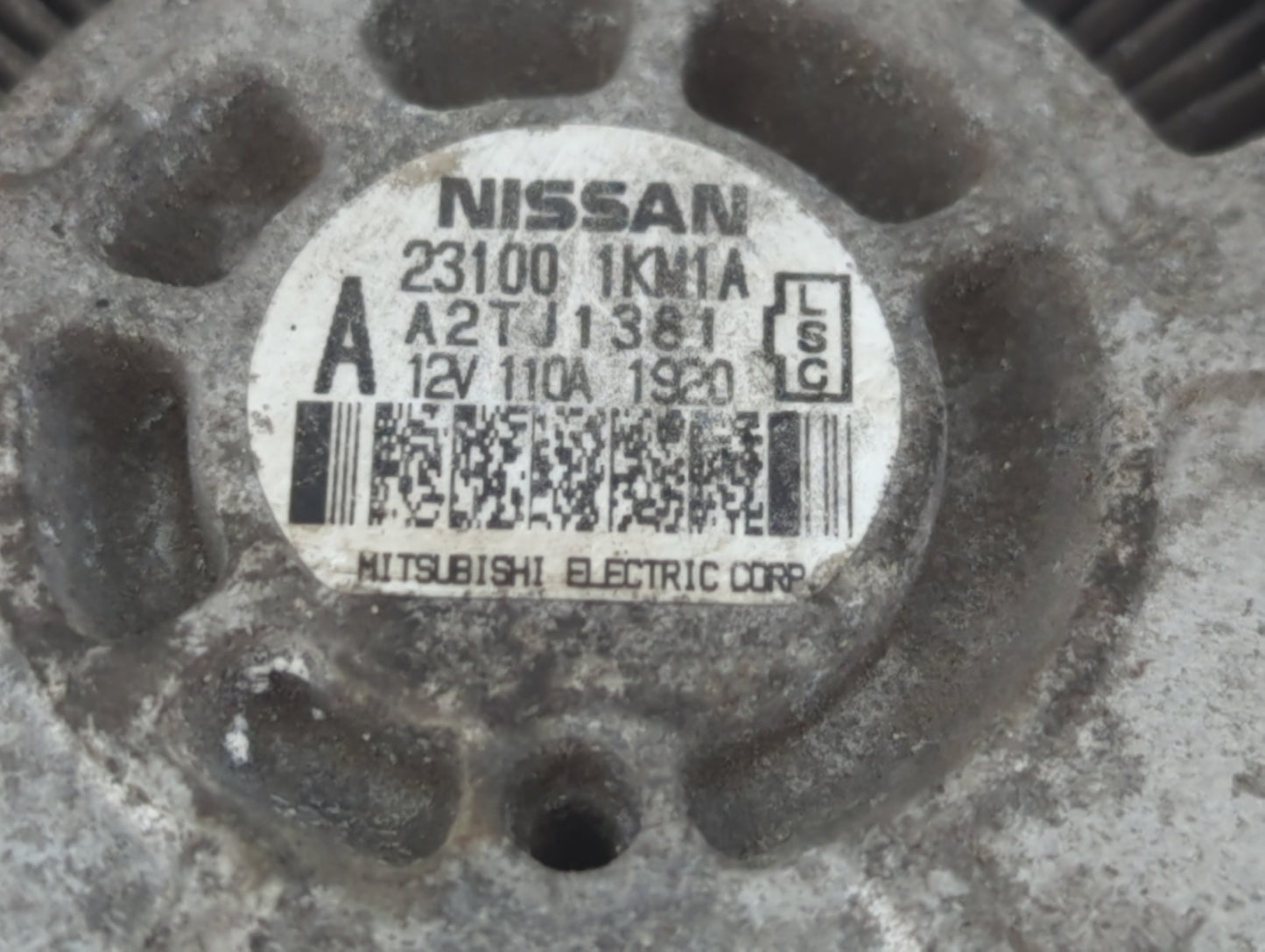 2011-2017 Nissan Juke Alternator Replacement Generator Charging Assembly Engine OEM P/N:23100 1KM1A Fits OEM Used Auto Parts