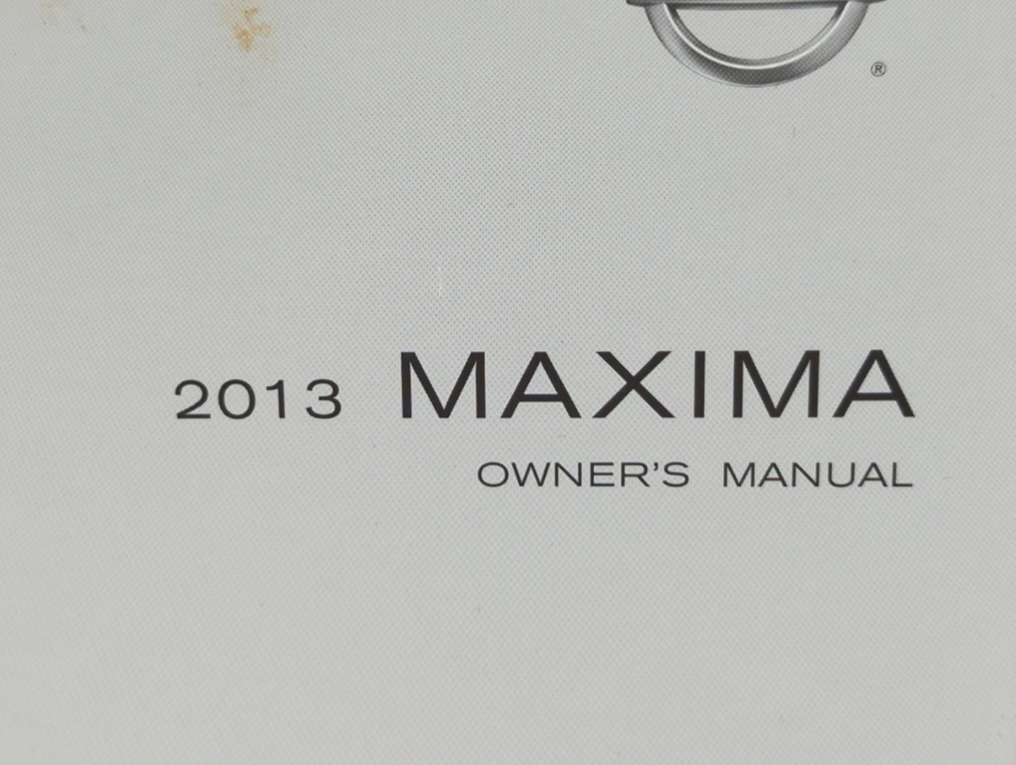 2013 Nissan Maxima Owners Manual Book Guide OEM Used Auto Parts - Oemusedautoparts1.com
