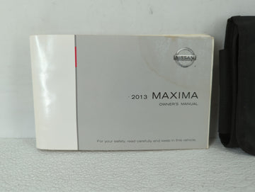 2013 Nissan Maxima Owners Manual Book Guide OEM Used Auto Parts