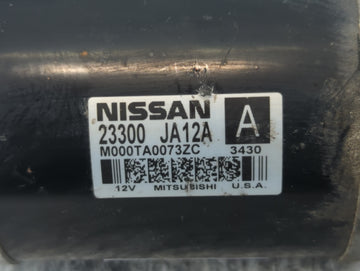 2013-2017 Nissan Pathfinder Car Starter Motor Solenoid OEM P/N:M000TA0073ZC 23300 JA12A Fits Fits 2013 2014 2017 OEM Used Auto Parts