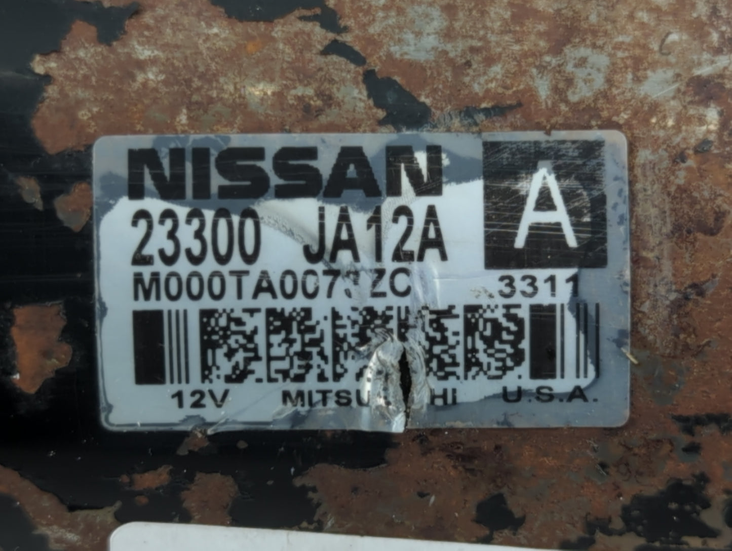 2013-2017 Nissan Pathfinder Car Starter Motor Solenoid OEM P/N:23300 JA12A Fits Fits 2013 2014 2017 OEM Used Auto Parts - Oe