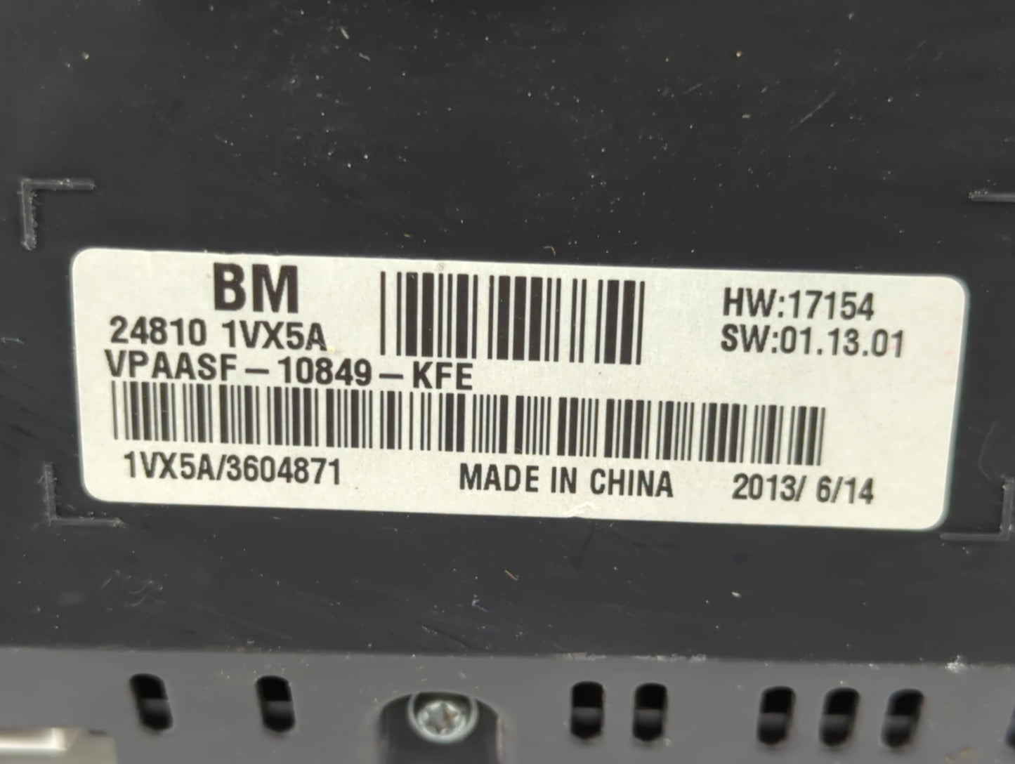 2012-2015 Nissan Rogue Instrument Cluster Speedometer Gauges P/N:24810 1VX5A Fits Fits 2012 2013 2014 2015 OEM Used Auto Par
