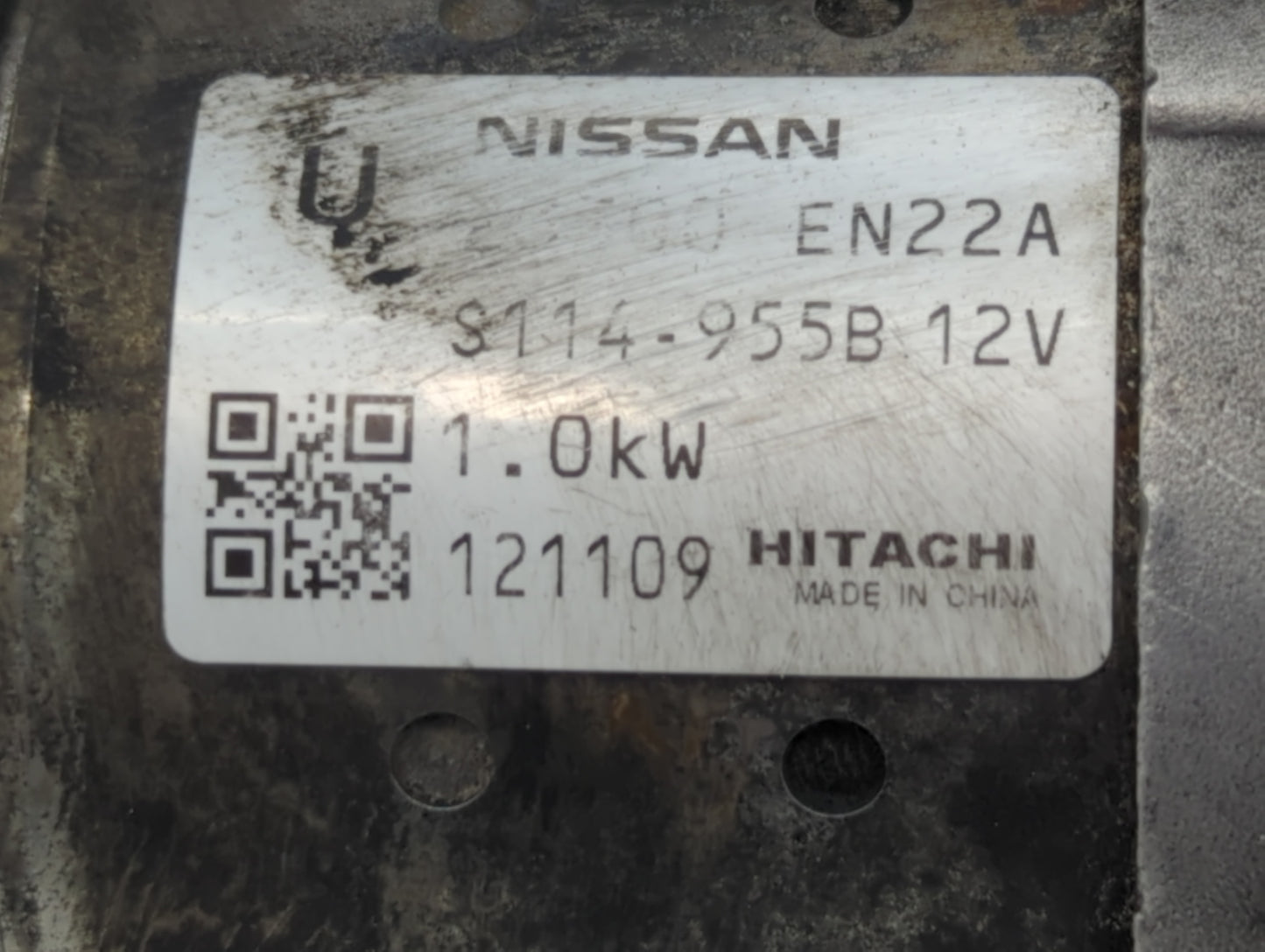 2013-2019 Nissan Sentra Car Starter Motor Solenoid OEM P/N:S114-955B 12V 23300 EN22B Fits OEM Used Auto Parts - Oemusedautop