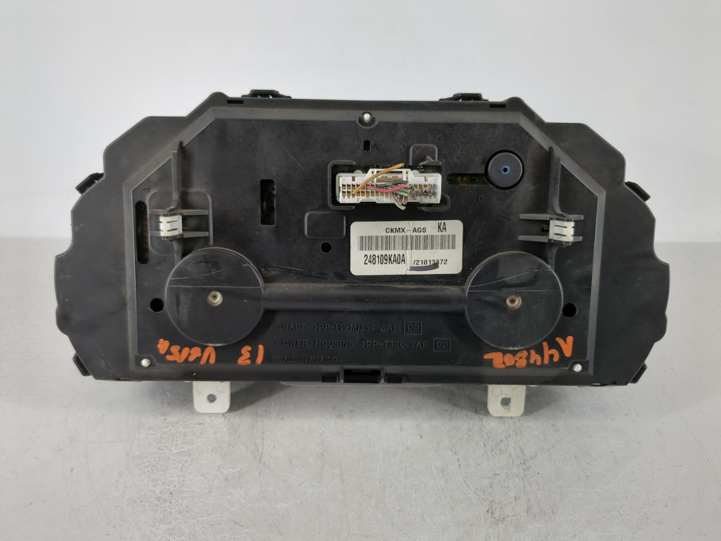 2013 Nissan Versa Instrument Cluster Speedometer Gauges P/N:CKMX-AGS KA 248109KA0A Fits OEM Used Auto Parts - Oemusedautopar
