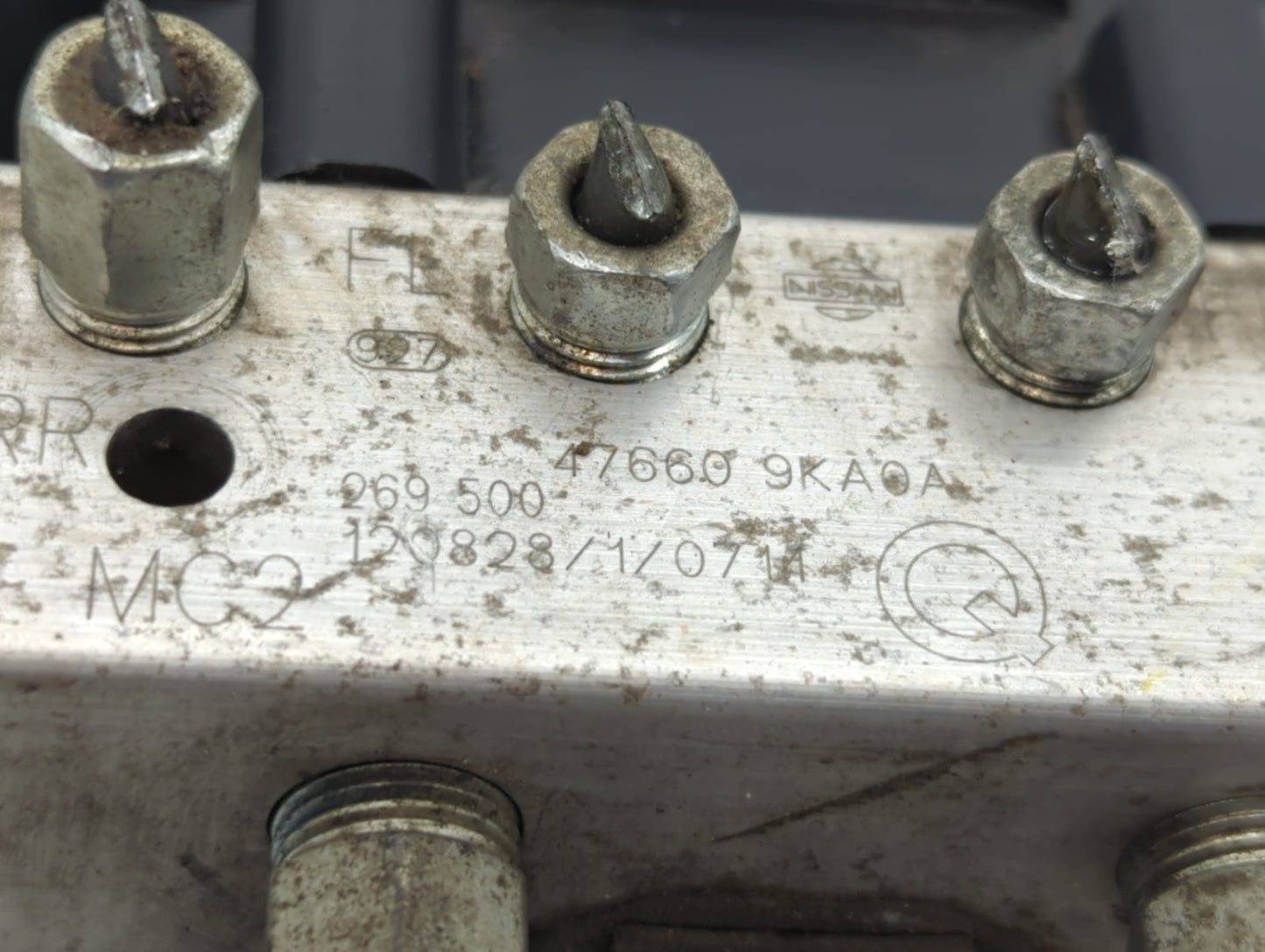 2013 Nissan Versa ABS Pump Control Module Replacement P/N:47660 9KA0A Fits OEM Used Auto Parts - Oemusedautoparts1.com