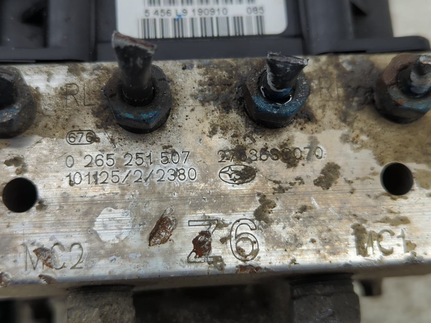 2011-2013 Subaru Forester Anti-Lock Brake ABS Pump Module Actuator OEM P/N:0 265 251 507 Fits Fits 2011 2012 2013 OEM Used A