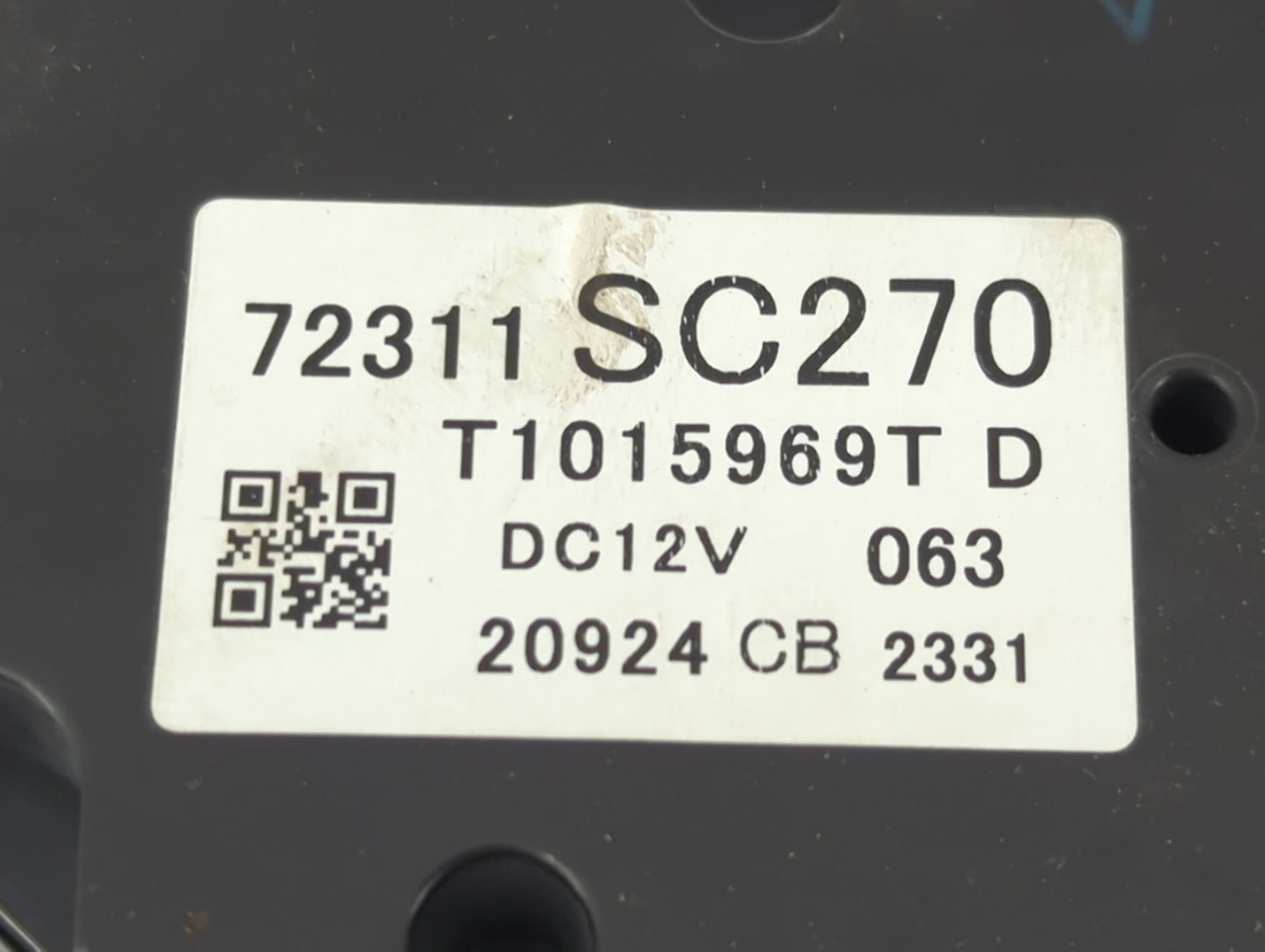 2013 Subaru Forester Climate Control Module Temperature AC/Heater Replacement P/N:72311SC270 T1015969T Fits OEM Used Auto Pa