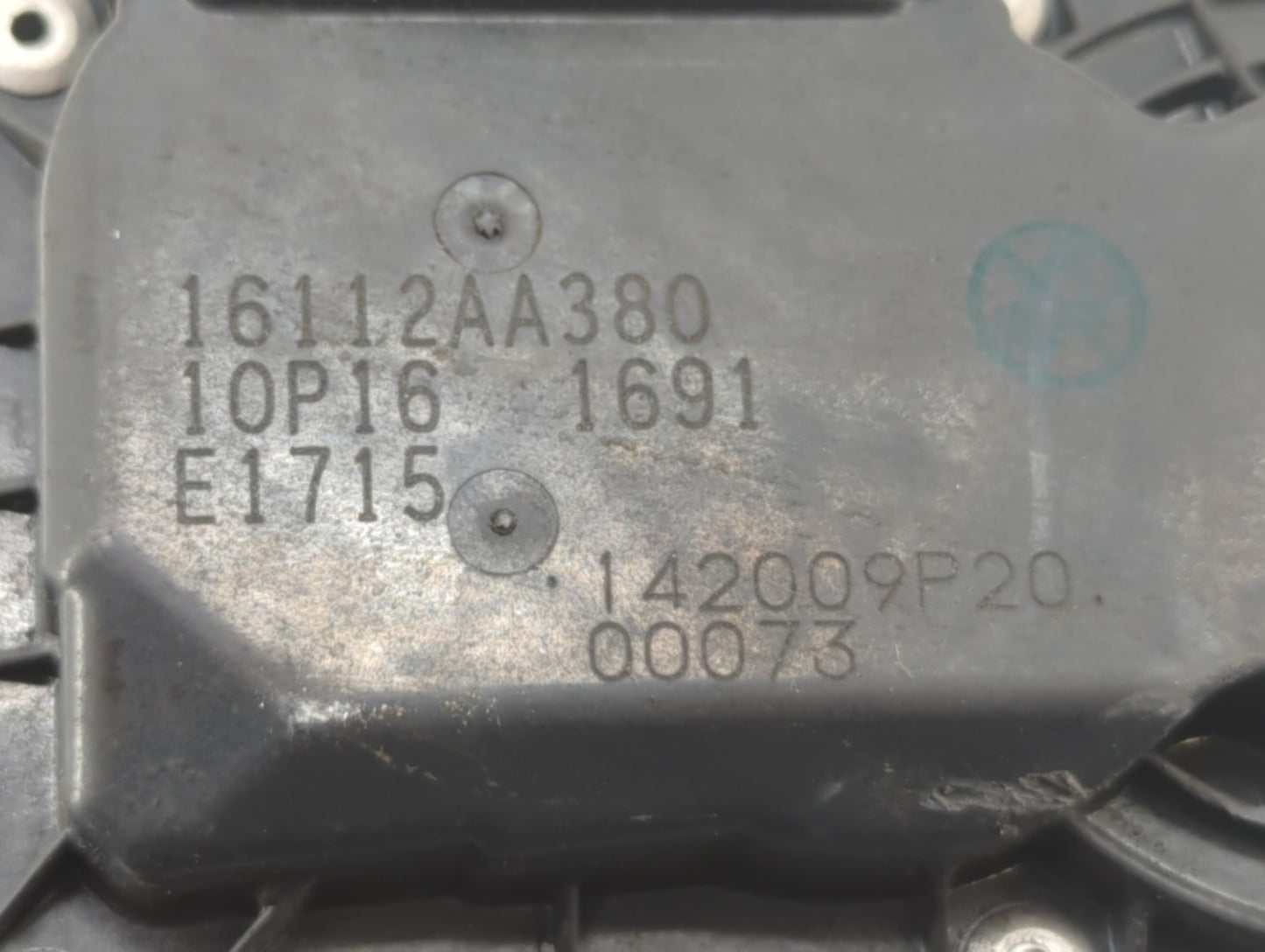 2011-2017 Subaru Forester Throttle Body P/N:16112AA380 Fits Fits 2011 2012 2013 2014 2015 2016 2017 OEM Used Auto Parts - Oe