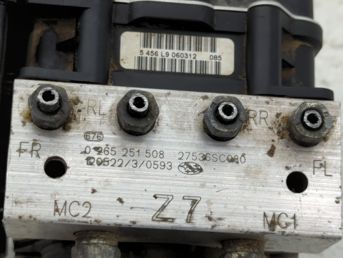 2011-2013 Subaru Forester Anti-Lock Brake ABS Pump Module Actuator OEM P/N:27536SC080 0 265 251 508 Fits Fits 2011 2012 2013