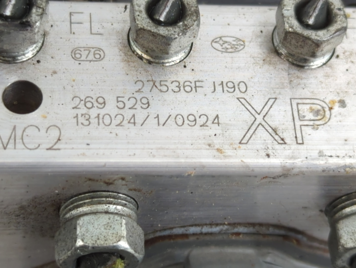 2013-2014 Subaru Impreza ABS Pump Control Module Replacement P/N:27536F J190 Fits Fits 2013 2014 OEM Used Auto Parts - Oemus