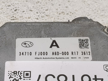 2013 Subaru Impreza PCM Engine Control Computer ECU ECM PCU OEM P/N:34710 FJ000 Fits OEM Used Auto Parts