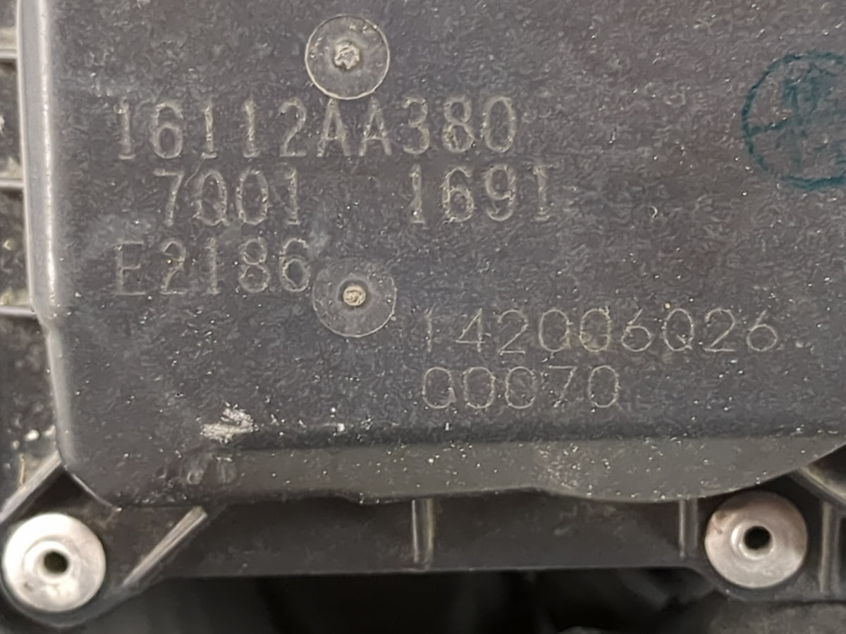 2012-2016 Subaru Impreza Throttle Body P/N:16112AA380 142006Q26 Fits Fits 2011 2012 2013 2014 2015 2016 2017 2018 OEM Used A