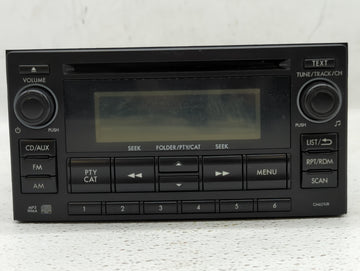 2012-2014 Subaru Impreza Radio AM FM Cd Player Receiver Replacement P/N:86201FJ620 Fits Fits 2012 2013 2014 OEM Used Auto Parts