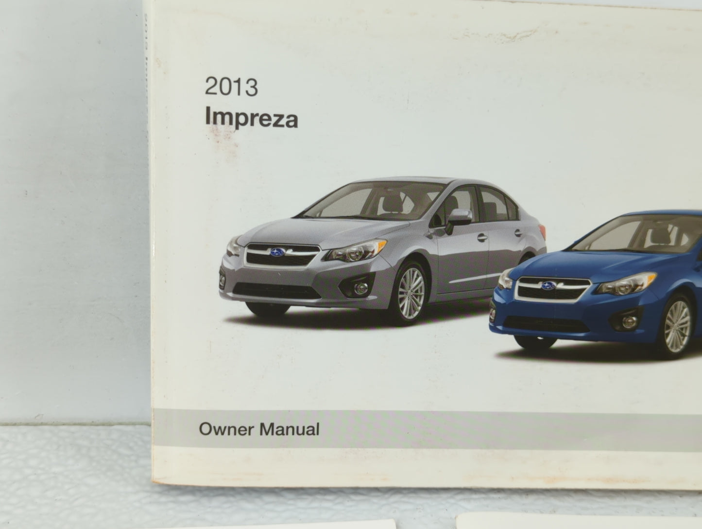 2013 Subaru Impreza Owners Manual Book Guide OEM Used Auto Parts - Oemusedautoparts1.com