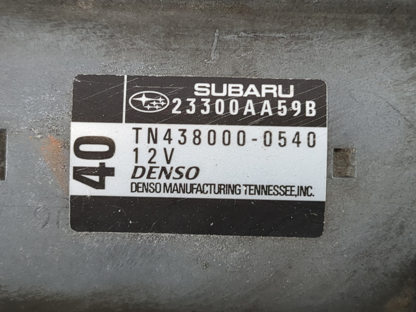 2008-2015 Subaru Legacy Car Starter Motor Solenoid OEM P/N:TN438000-0540 23300AA59B Fits OEM Used Auto Parts - Oemusedautopa