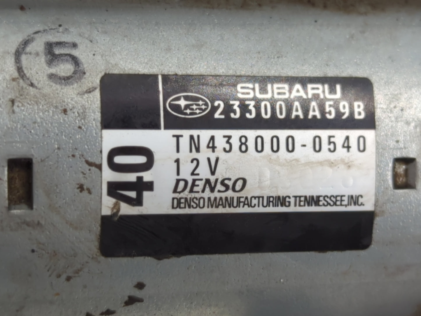 2008-2015 Subaru Legacy Car Starter Motor Solenoid OEM P/N:TN438000-0540 23300AA59B Fits OEM Used Auto Parts - Oemusedautopa