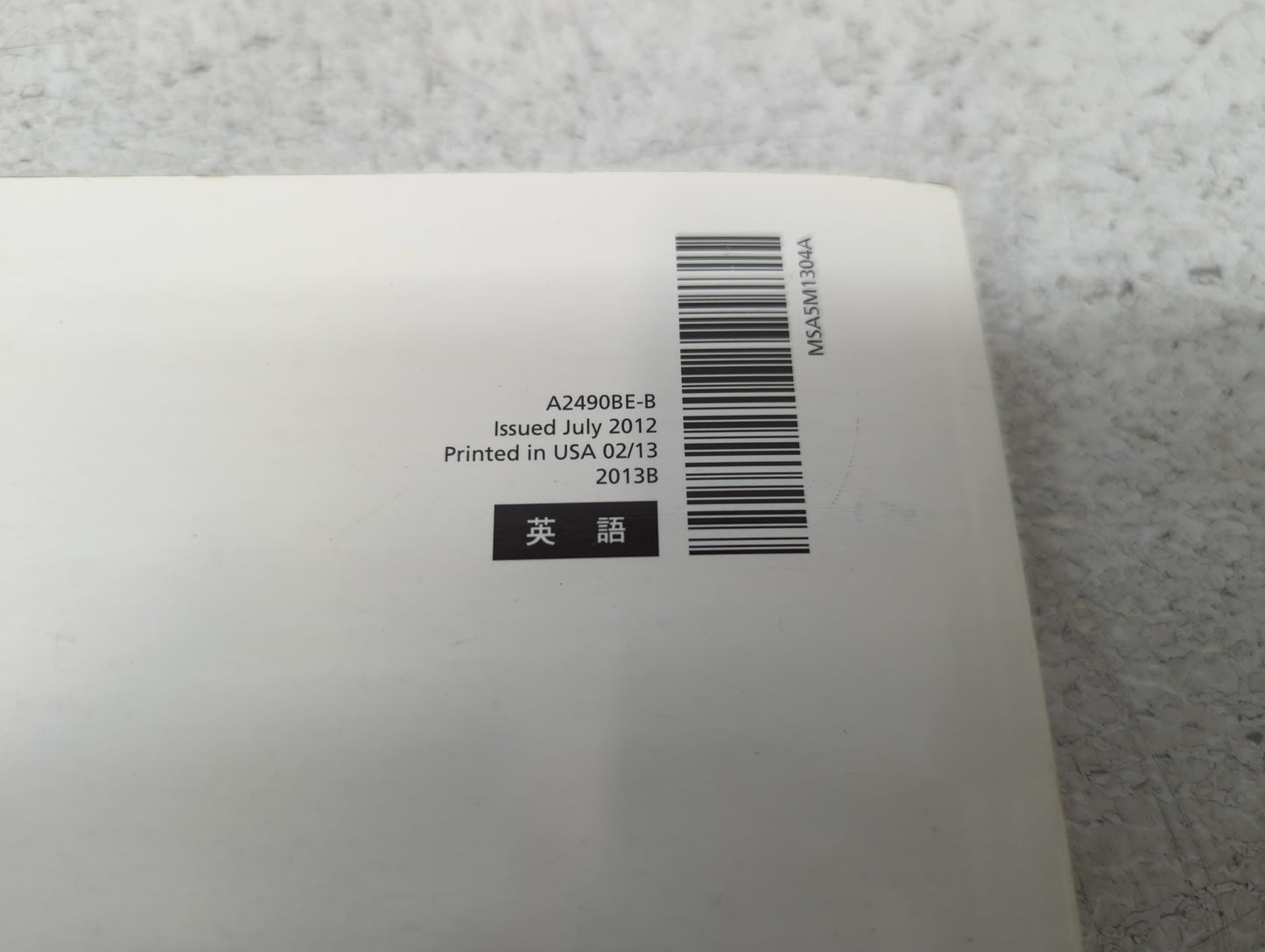 2013 Subaru Legacy Owners Manual Book Guide P/N:A2490BE-B OEM Used Auto Parts - Oemusedautoparts1.com