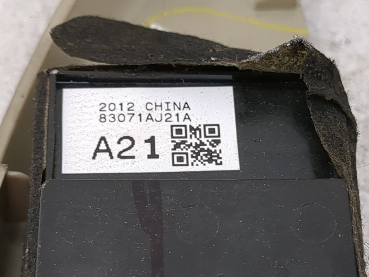 2013-2014 Subaru Legacy Master Power Window Switch Replacement Driver Side Left P/N:83071AJ21A Fits Fits 2013 2014 OEM Used