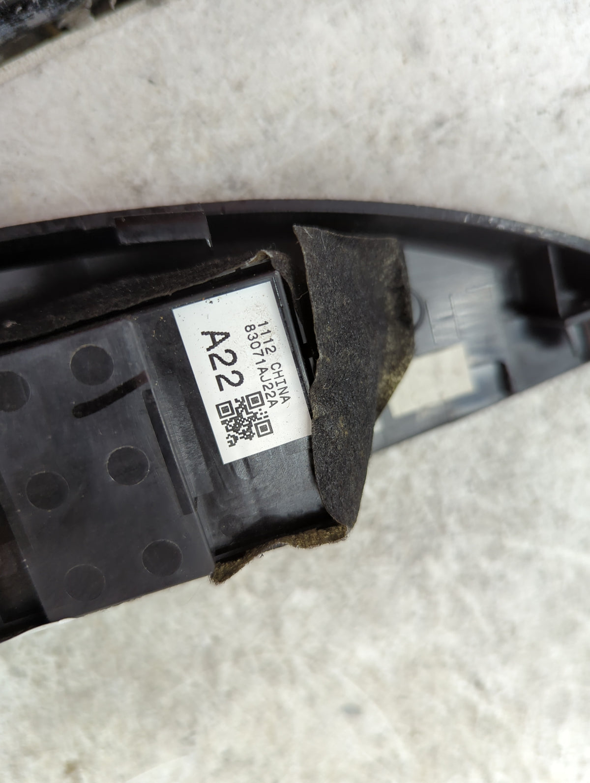 2013-2014 Subaru Legacy Master Power Window Switch Replacement Driver Side Left P/N:83071AJ22A Fits Fits 2013 2014 OEM Used