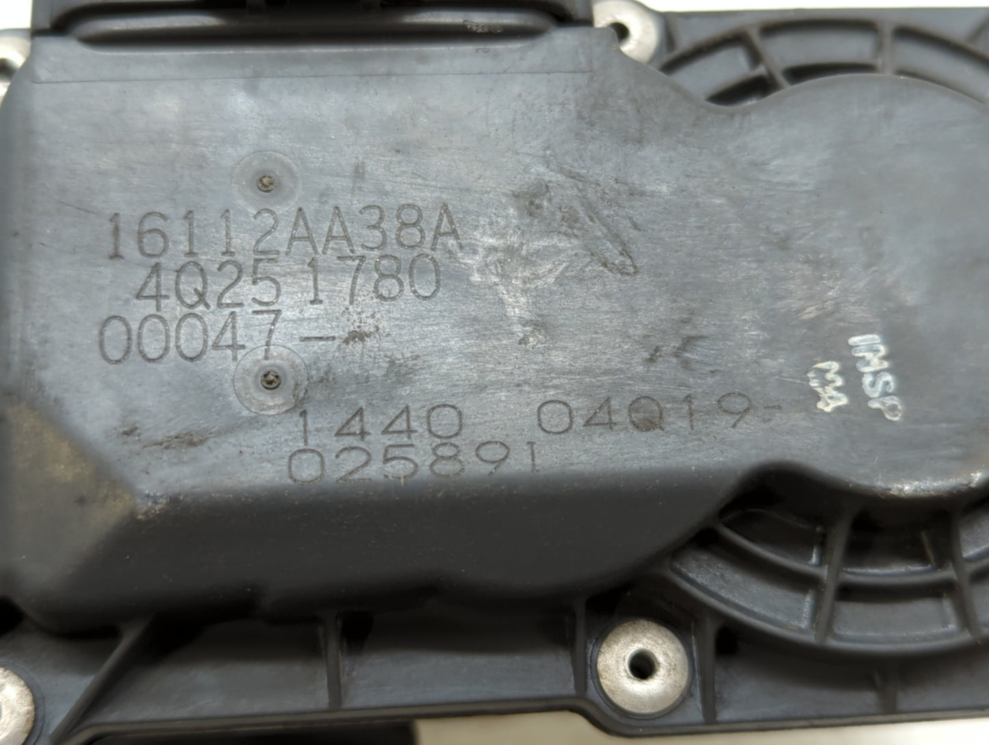2013-2019 Subaru Legacy Throttle Body P/N:16112AA38A Fits Fits 2013 2014 2015 2016 2017 2018 2019 OEM Used Auto Parts - Oemu