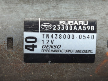 2008-2015 Subaru Legacy Car Starter Motor Solenoid OEM P/N:TN438000-0540 23300AA59B Fits OEM Used Auto Parts