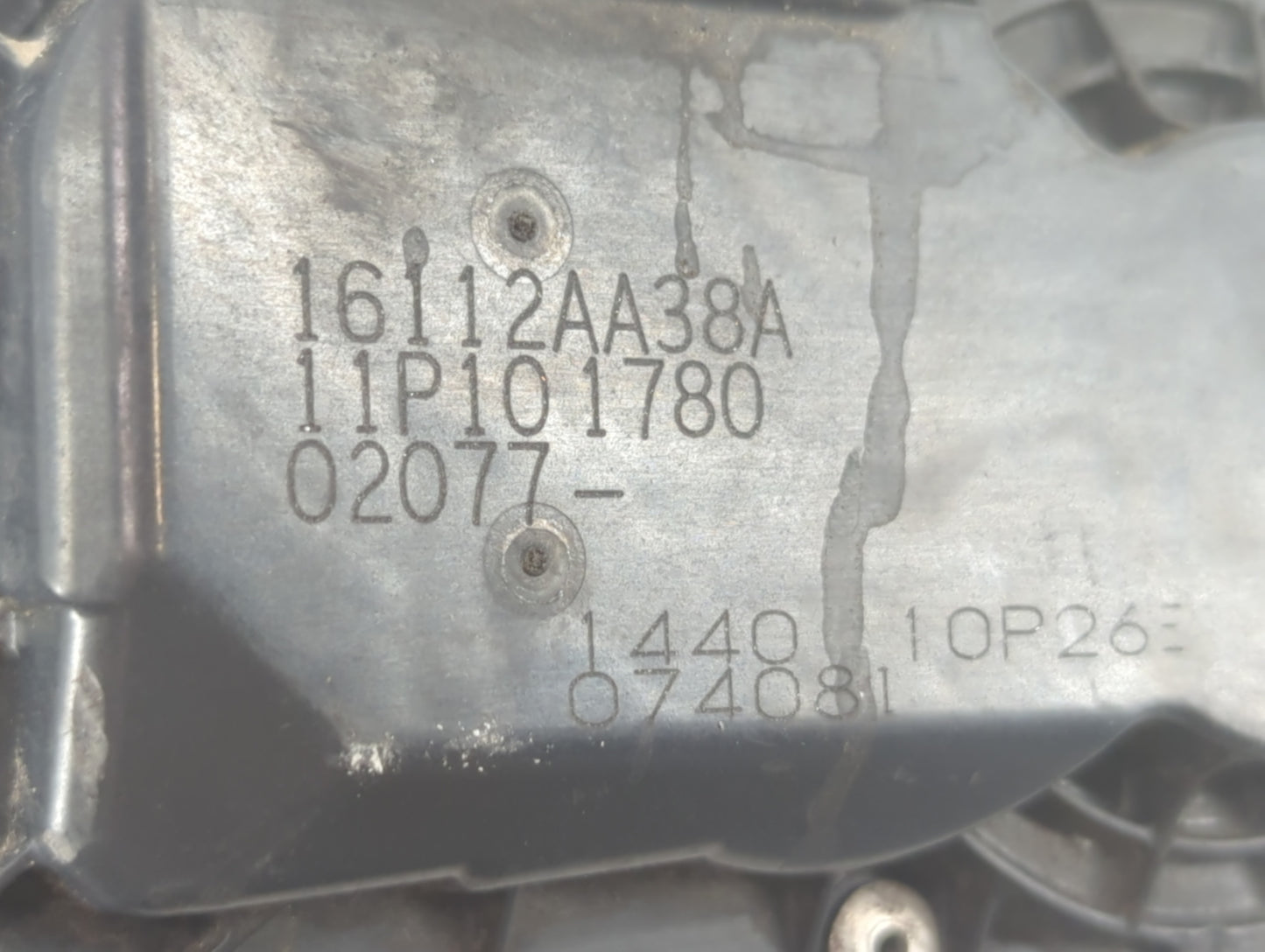 2013-2019 Subaru Legacy Throttle Body P/N:11P101780 16112AA38A Fits Fits 2013 2014 2015 2016 2017 2018 2019 OEM Used Auto Pa