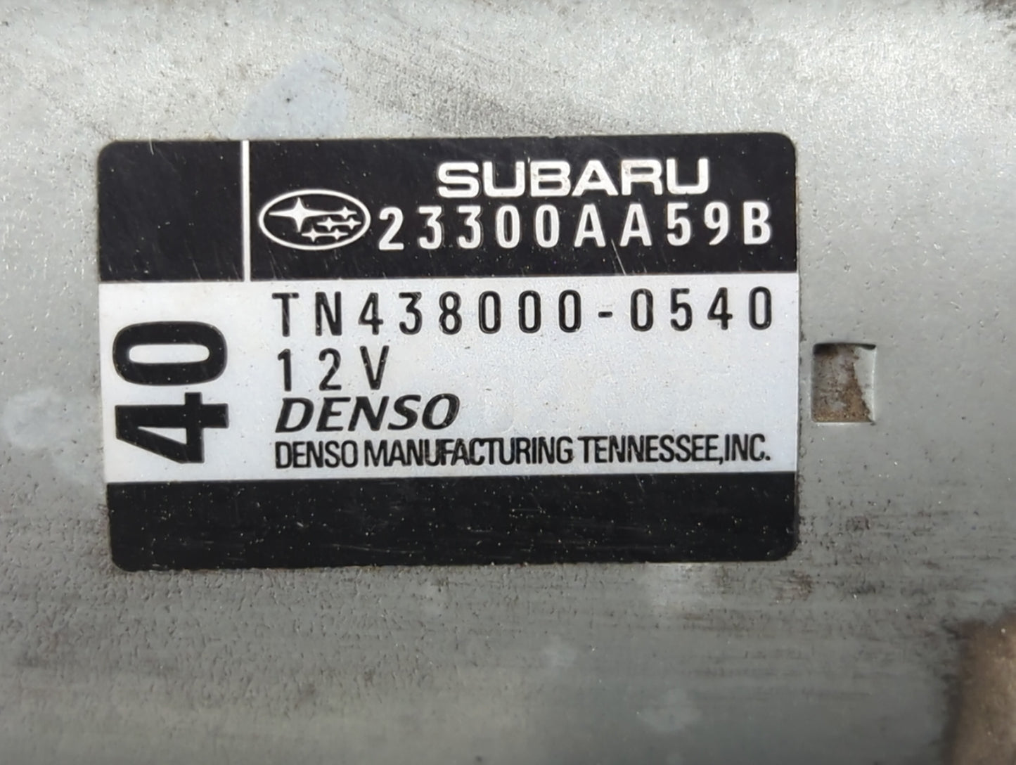 2008-2015 Subaru Legacy Car Starter Motor Solenoid OEM P/N:TN438000-0540 23300AA59B Fits OEM Used Auto Parts - Oemusedautopa