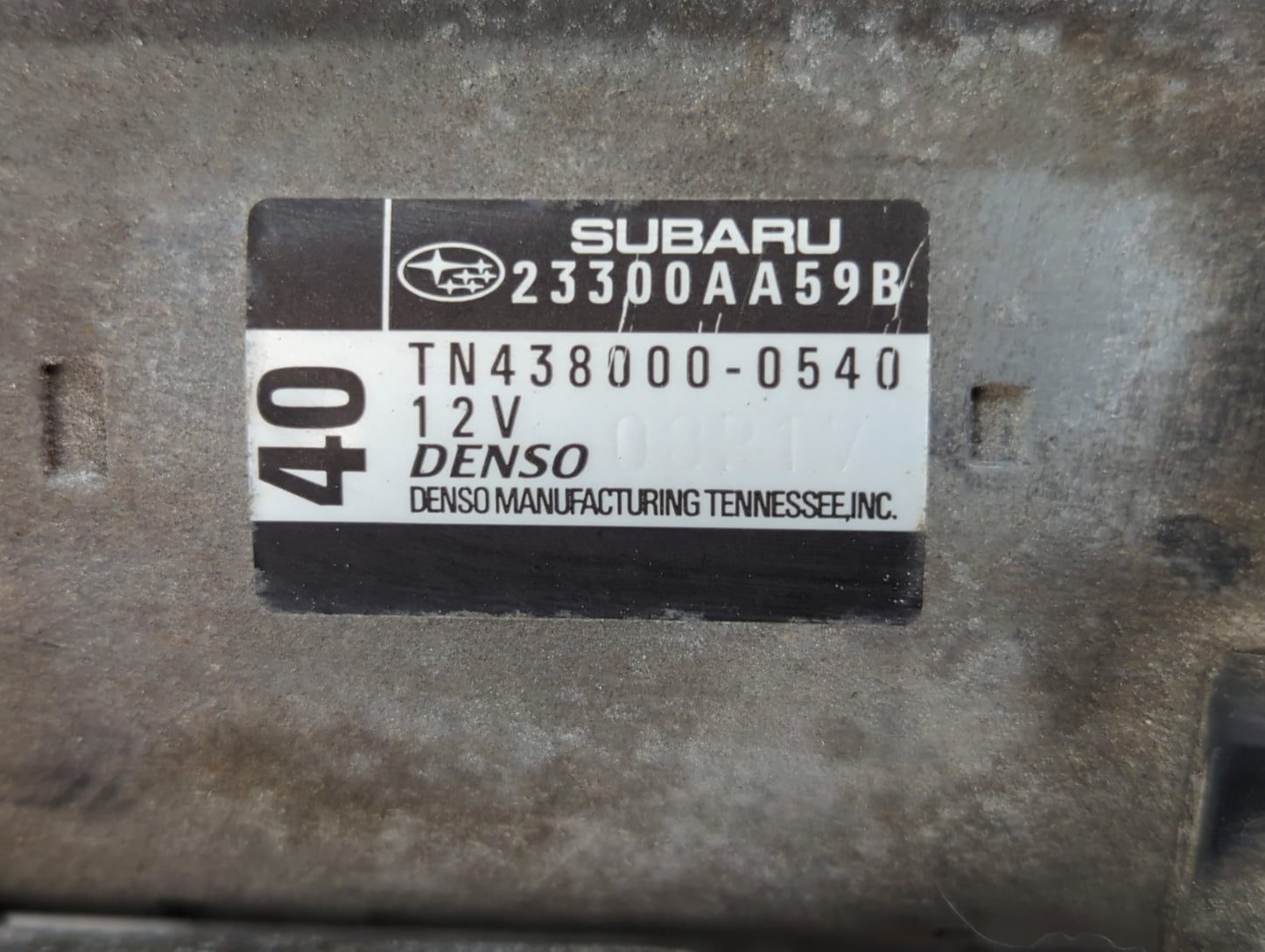 2008-2015 Subaru Legacy Car Starter Motor Solenoid OEM P/N:TN438000-0540 23300AA59B Fits OEM Used Auto Parts - Oemusedautopa