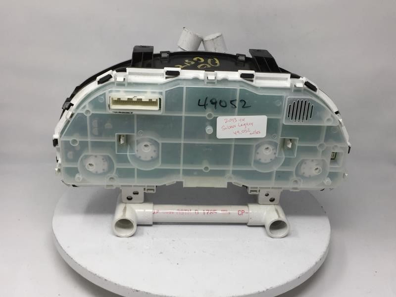 2013 Subaru Legacy Instrument Cluster Speedometer Gauges P/N:49,052 MI. PN:85004AJ01A Fits Fits 2014 OEM Used Auto Parts - O