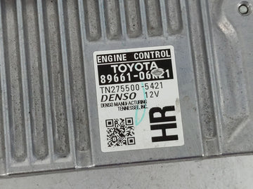 2012-2014 Toyota Camry PCM Engine Control Computer ECU ECM PCU OEM P/N:89661-06K74 Fits Fits 2012 2013 2014 OEM Used Auto Parts