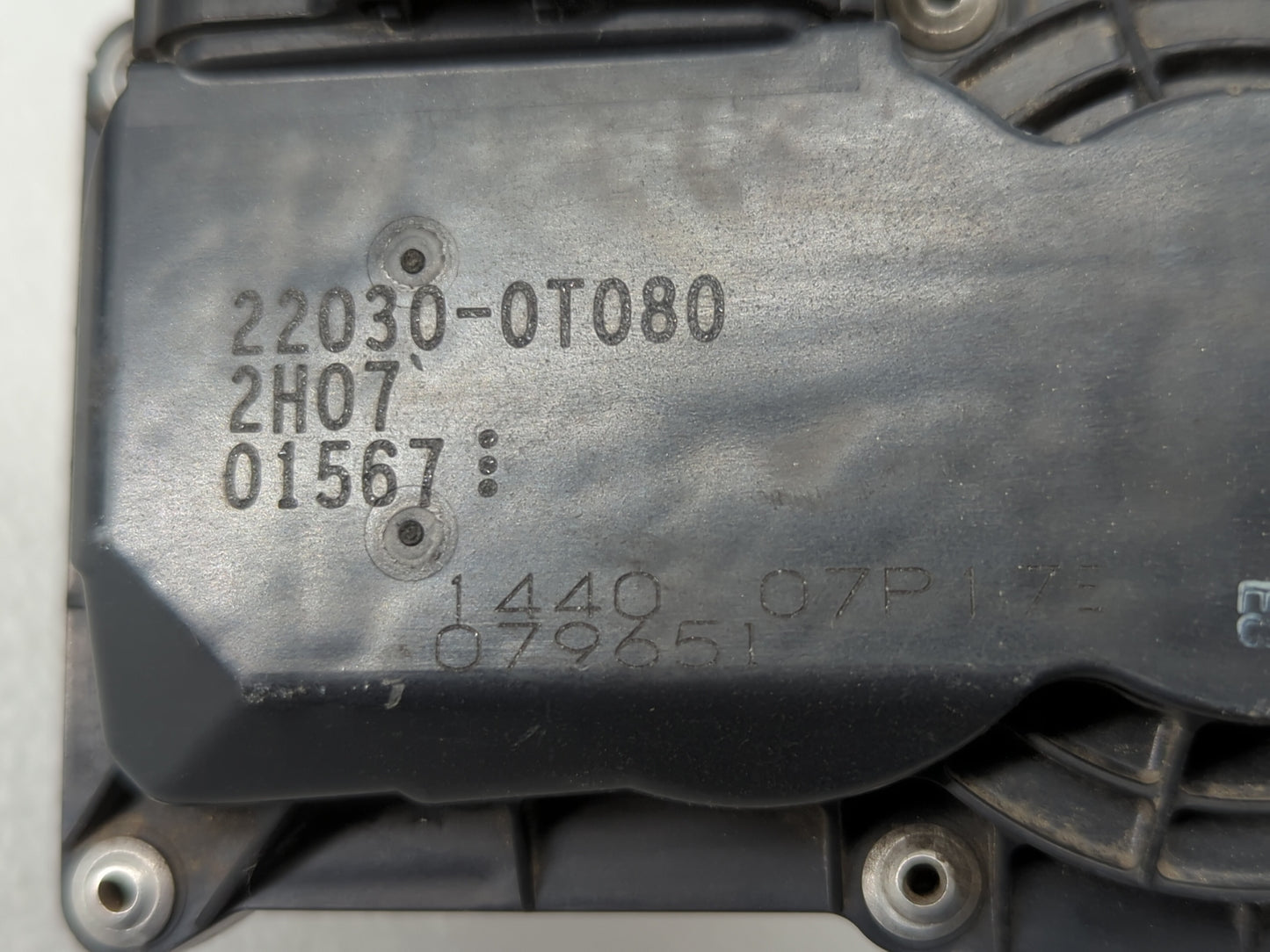 2011-2018 Toyota Corolla Throttle Body P/N:22030-0T080 Fits Fits 2011 2012 2013 2014 2015 2016 2017 2018 OEM Used Auto Parts