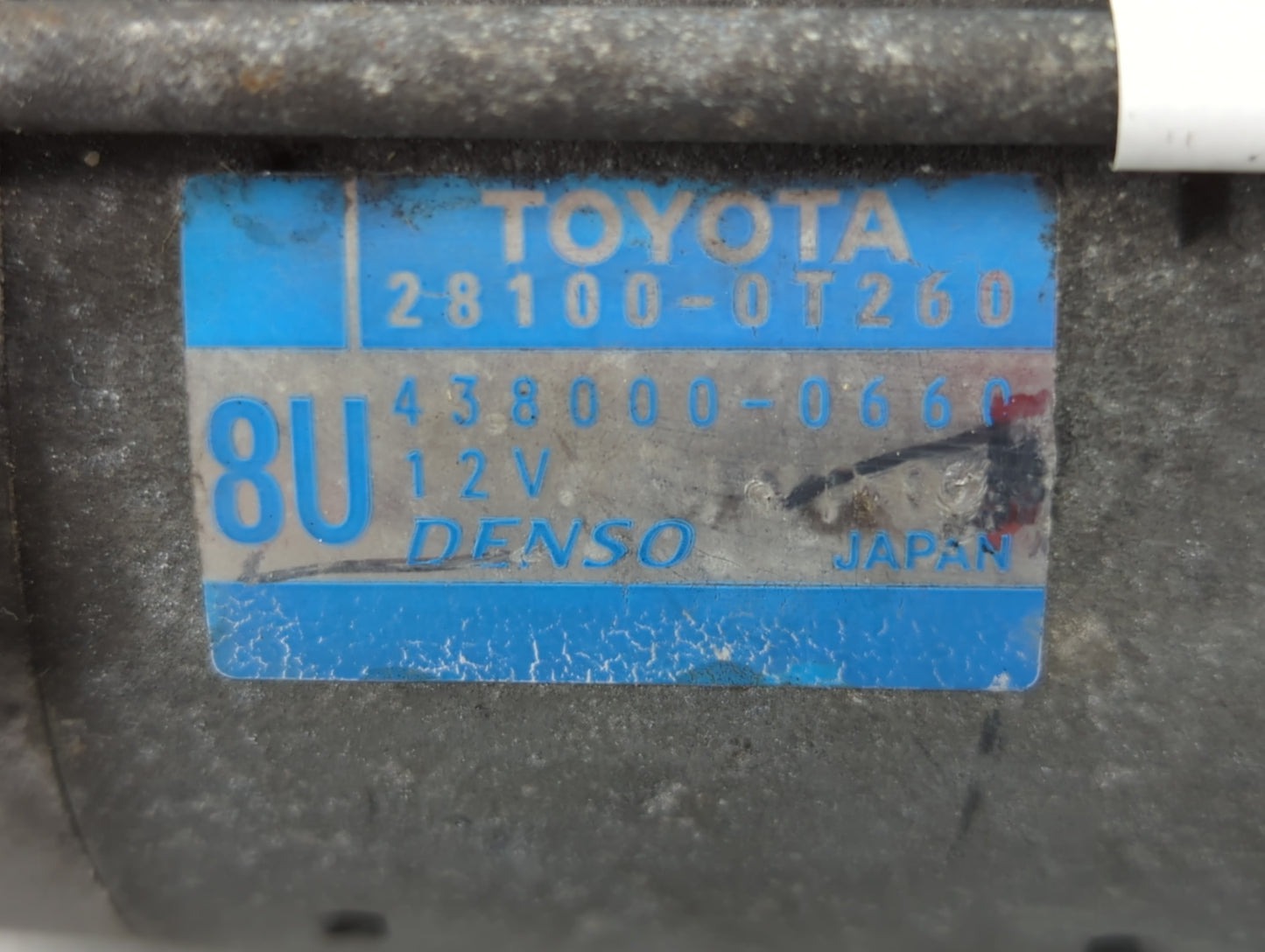 2009-2016 Toyota Corolla Car Starter Motor Solenoid OEM P/N:438000-0660 28100-0T260 Fits OEM Used Auto Parts - Oemusedautopa