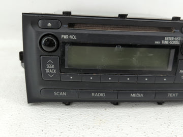 2012-2014 Toyota Prius C Radio AM FM Cd Player Receiver Replacement P/N:86120-52D10 Fits Fits 2012 2013 2014 OEM Used Auto Parts