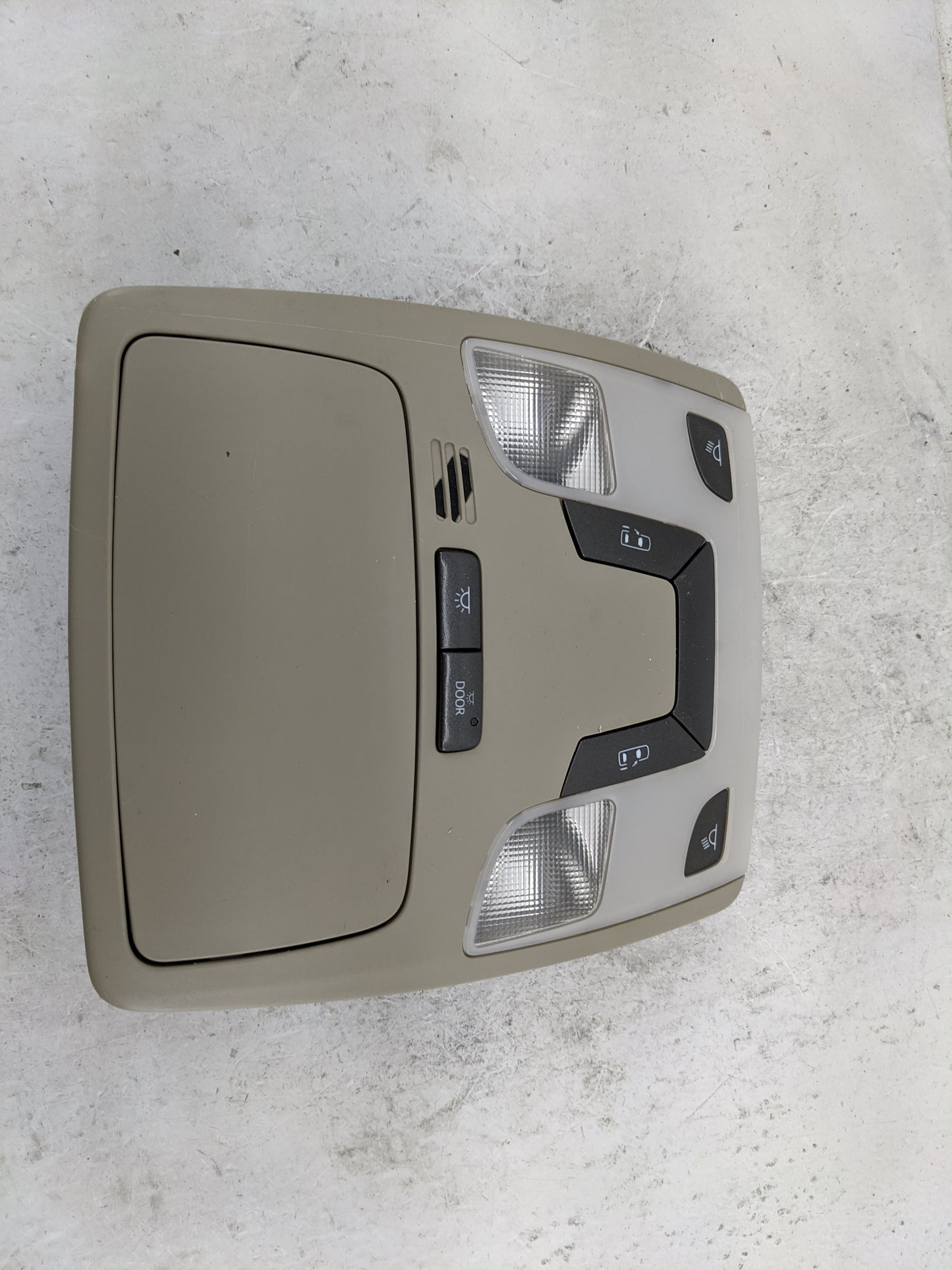 2013 Toyota Sienna Overhead Roof Console Tan 1483203 - Oemusedautoparts1.com