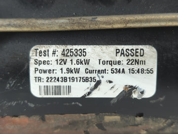 2010-2019 Toyota Tundra Car Starter Motor Solenoid OEM P/N:425335 Fits Fits 2010 2011 2012 2013 2014 2015 2016 2017 2018 2019 OEM Used Auto Parts