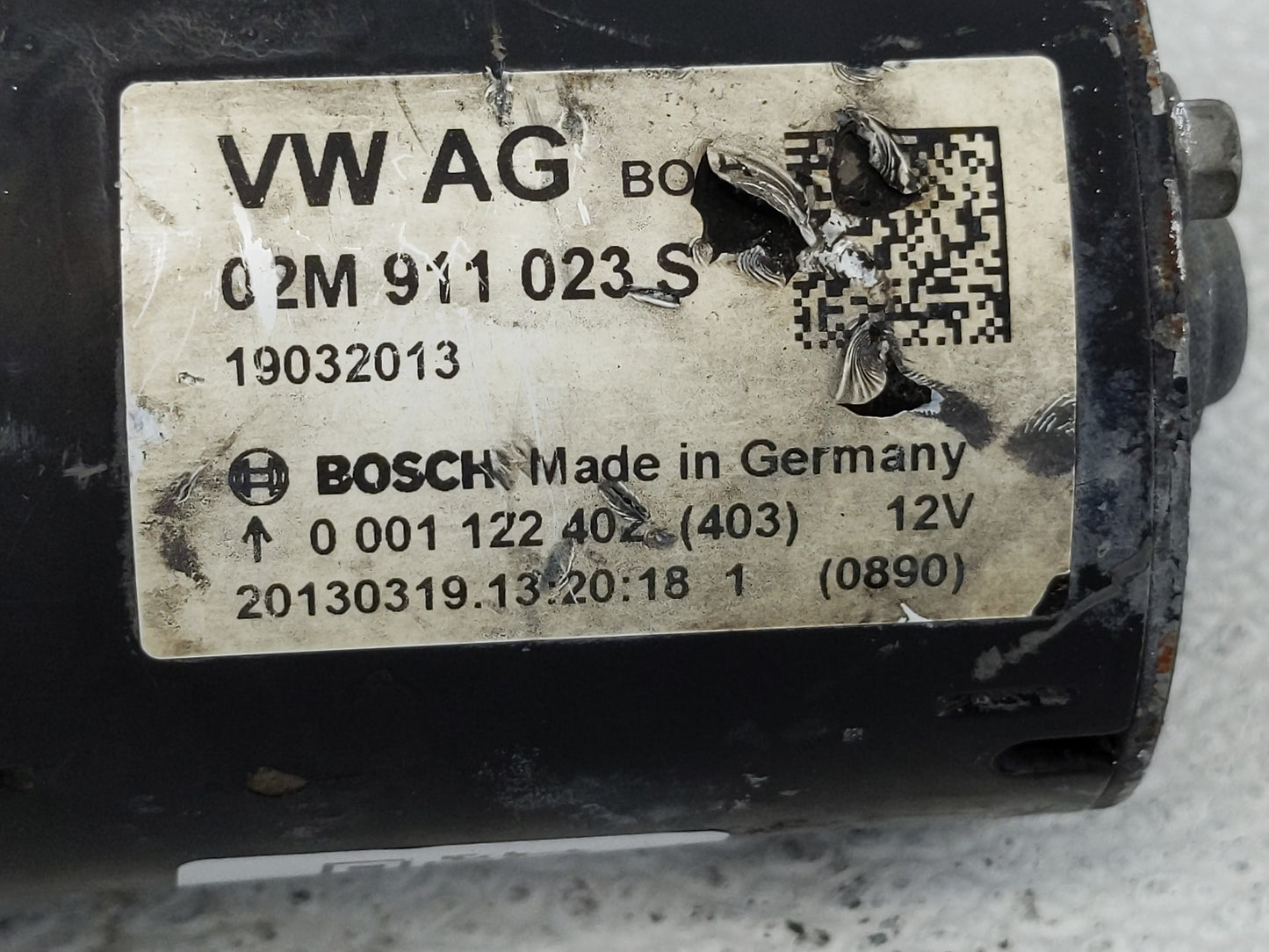 2005-2014 Volkswagen Jetta Car Starter Motor Solenoid OEM P/N:02M 911 023 S Fits OEM Used Auto Parts - Oemusedautoparts1.com
