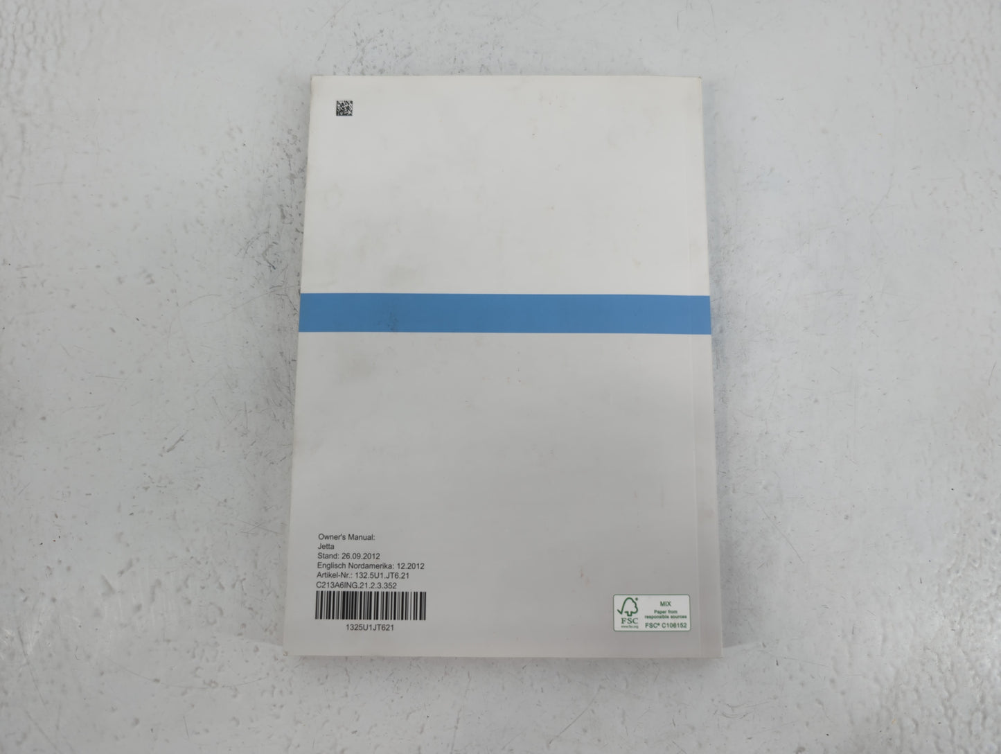 2013 Volkswagen Jetta Owners Manual Book Guide P/N:1325U1JT621 OEM Used Auto Parts - Oemusedautoparts1.com