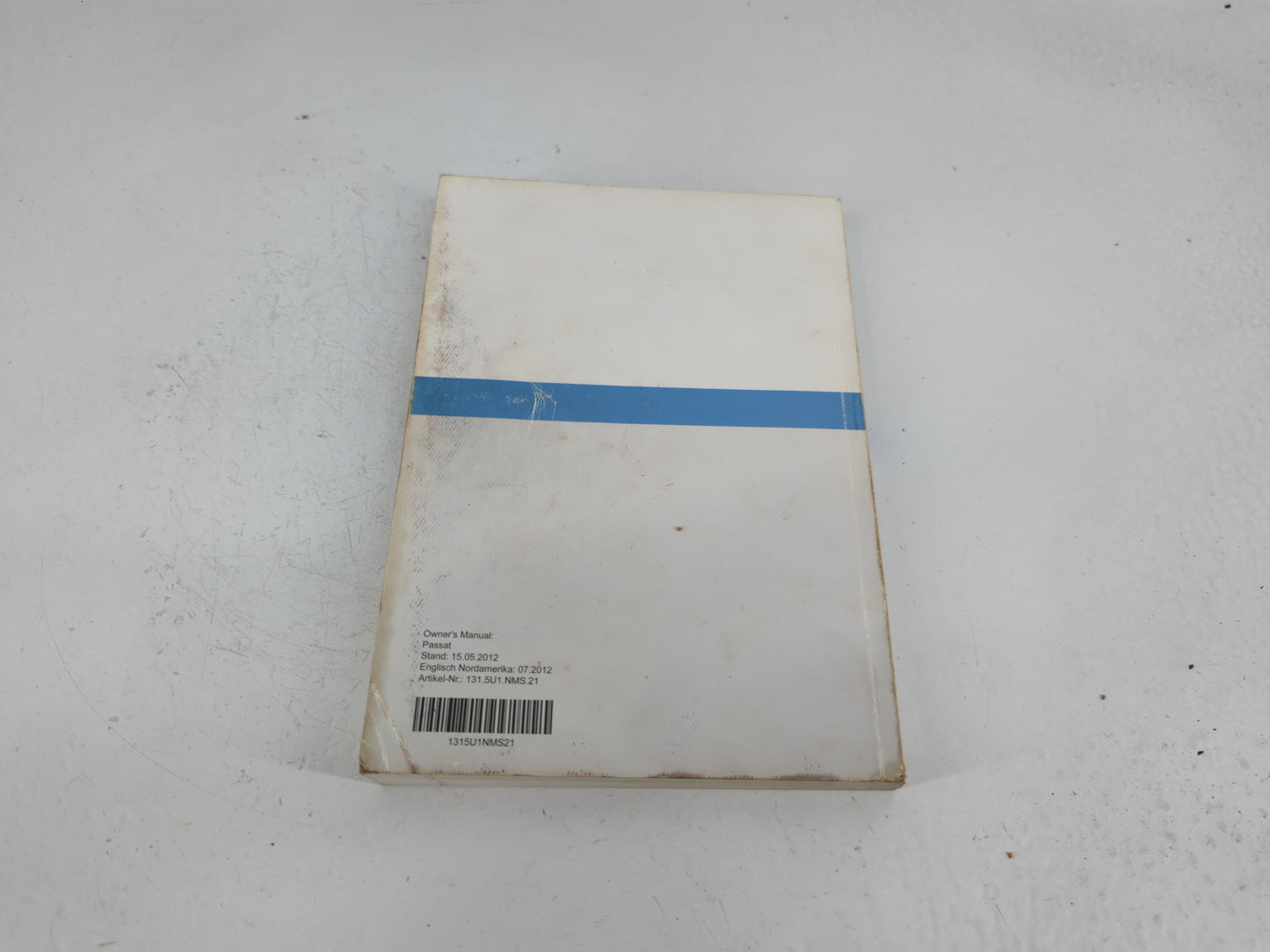 2013 Volkswagen Passat Owners Manual Book Guide P/N:1315U1NMS21 OEM Used Auto Parts - Oemusedautoparts1.com