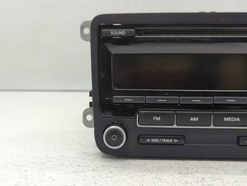 2009-2017 Volkswagen Tiguan Radio AM FM Cd Player Receiver Replacement P/N:5N0 035 164 D 1K0 035 161 D Fits OEM Used Auto Parts