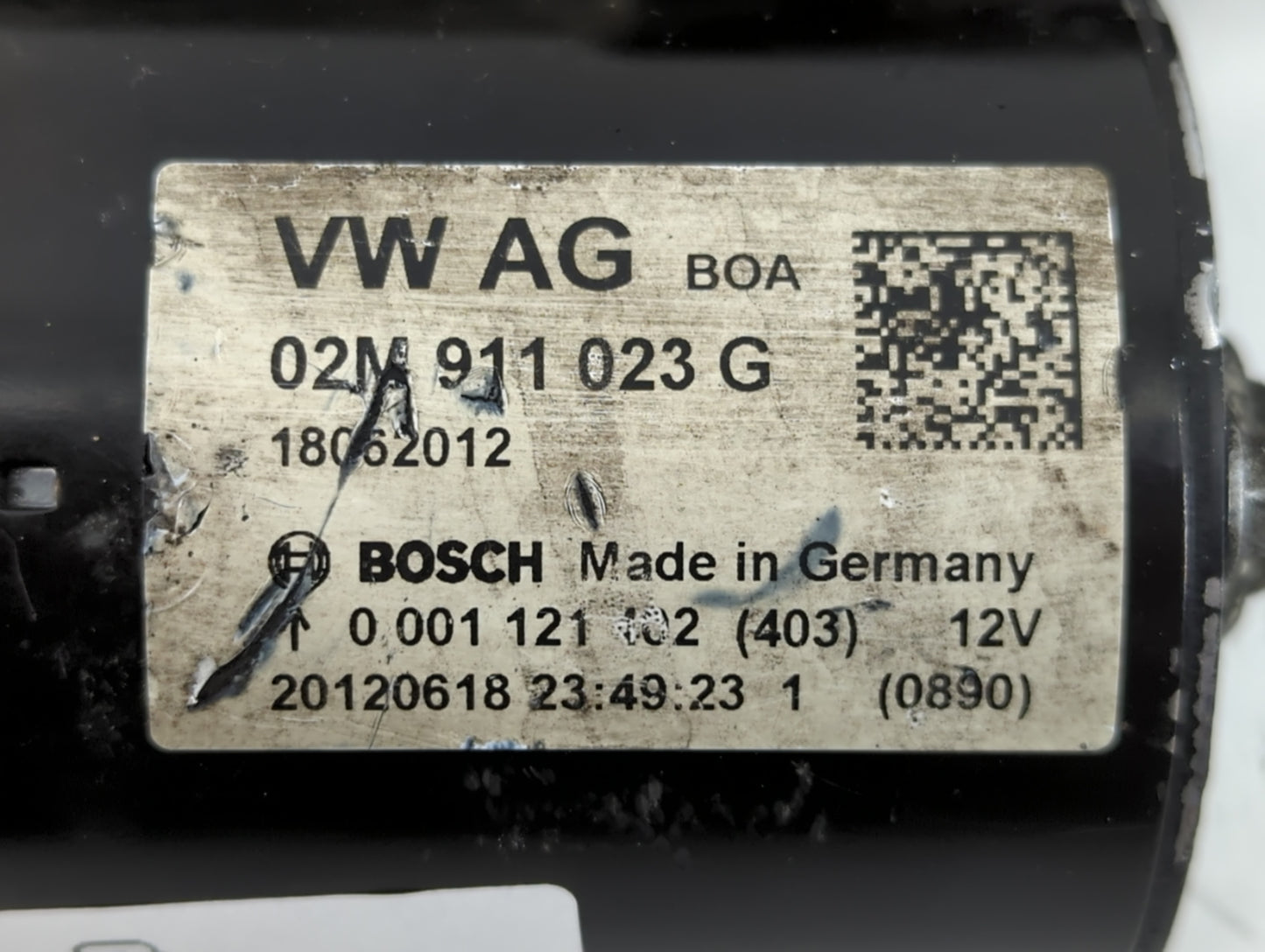 2018 Volkswagen Tiguan Car Starter Motor Solenoid OEM P/N:02M 911 023 G Fits Fits 2012 2013 2014 2015 2016 OEM Used Auto Par