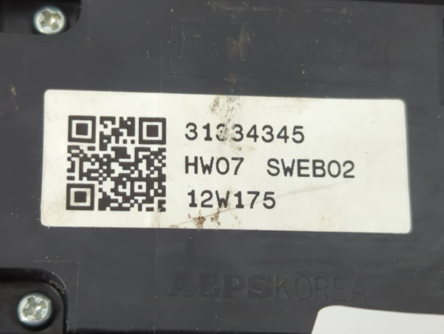 2011-2013 Volvo S60 Master Power Window Switch Replacement Driver Side Left P/N:12W175 31334345 Fits Fits 2010 2011 2012 201