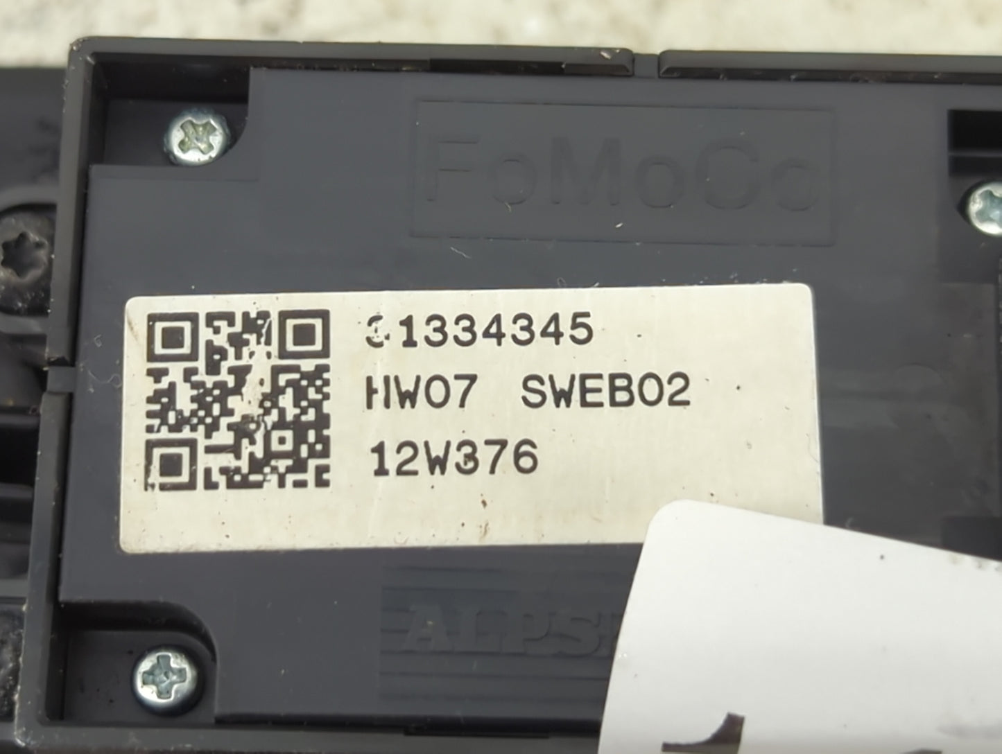 2011-2013 Volvo S60 Master Power Window Switch Replacement Driver Side Left P/N:31334345 HW07 SWEB02 Fits Fits 2010 2011 201