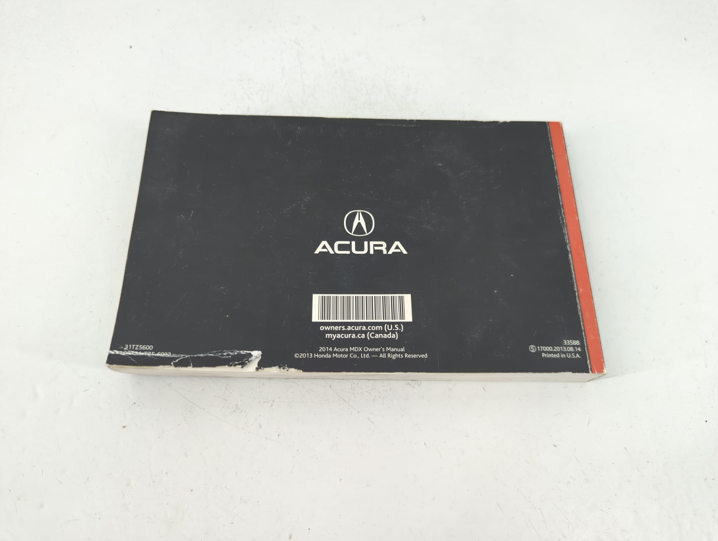 2014 Acura Mdx Owners Manual Book Guide OEM Used Auto Parts - Oemusedautoparts1.com