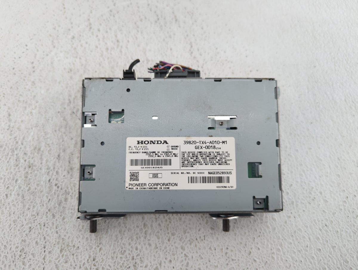 2013-2016 Acura Rdx Am Fm Cd Player Radio Receiver 522647 - Oemusedautoparts1.com