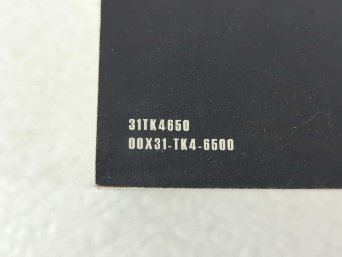 2014 Acura Tl Owners Manual Book Guide P/N:00X31-TK4-6500 31TK4650 OEM Used Auto Parts - Oemusedautoparts1.com