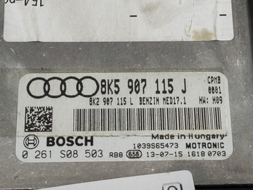 2013-2016 Audi A4 PCM Engine Control Computer ECU ECM PCU OEM P/N:0 261 S08 503 8K5 907 115 J Fits Fits 2013 2014 2015 2016 OEM Used Auto Parts